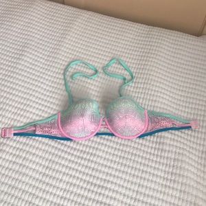 Pink, turquoise & blue swimsuit Top